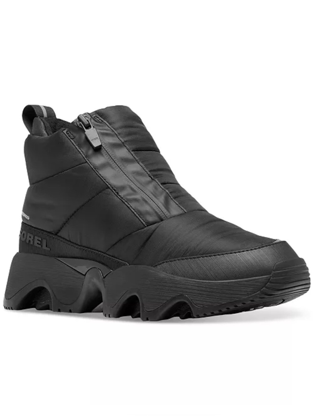 Sorel Kinetic Impact Puffy Zip Waterproof booties in black